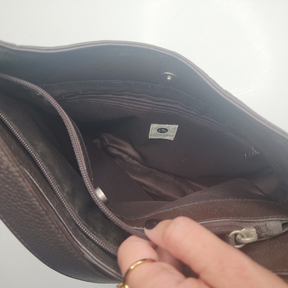 The Sak Brown Genuine Leather Shoulder Bag - Picture 6 of 10